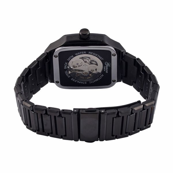 Reiner Edelstahl IP-Schwarz-Plattierung Uhren 20 cm ca. 128,00g image number 7