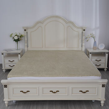 SERENITY NIGHT - Bambus-Matratzenschoner mit Kupfer-Infusion, antibakteriell, wasserdicht 160x200 cm