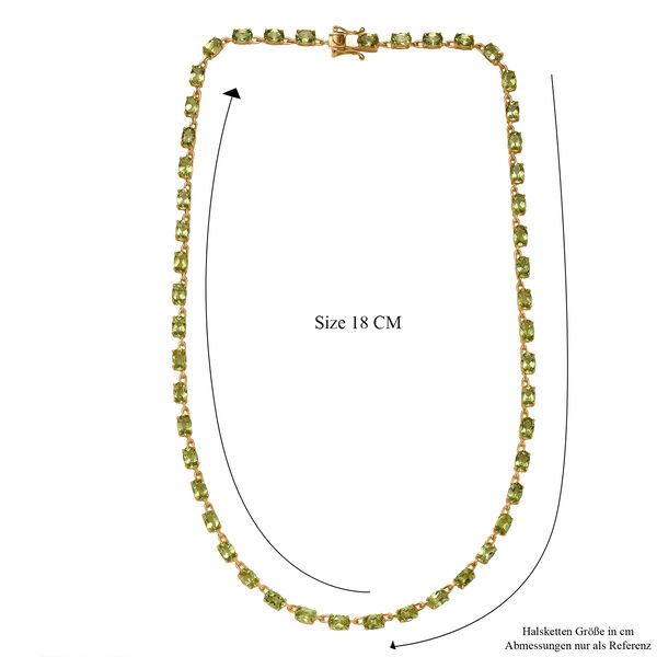 EverTrue Peridot 45cm Halskette - 22,64 ct. image number 6