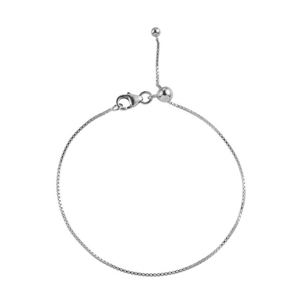 2er-Set Venezianische Box-Kette und Armband, platiniertes Silber image number 7