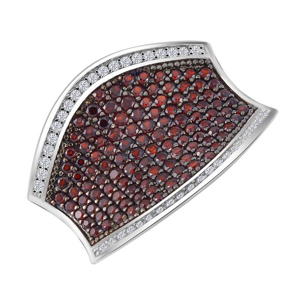 Roter Granat und Zirkon-Anh&auml;nger - 4,67 ct. image number 4