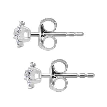 J Francis gefertigt mit SWAROVSKI Zirkonia Ohrringe 925 Silber