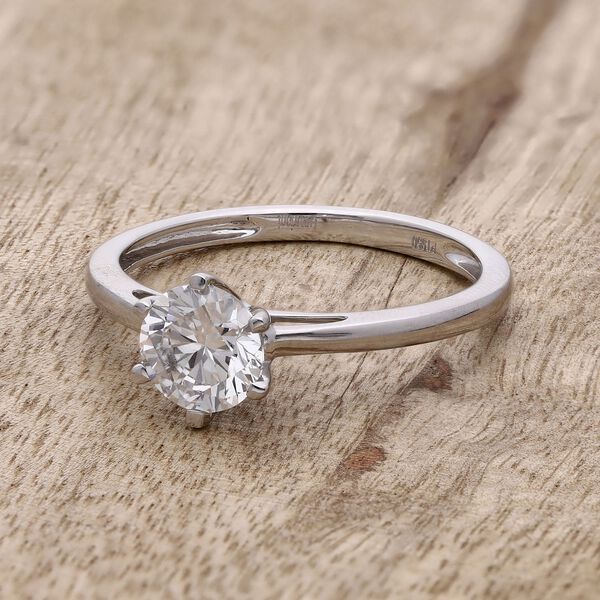 LUXURIANT IGI zertifizierter VS-EF Labor Diamant Ring in 950 Platin - 1 ct. image number 1