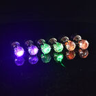 3er-Set- Kristall-LED-Lichter-Ohrringe in Grün, Lila und Orange image number 1