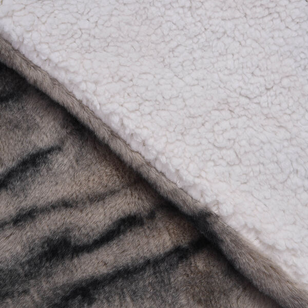 Serenity Night: Luxus Kollektion - Super weiche Kunstfelldecke mit Sherpa Futter, 150x200 cm, Polarfuchs Beige image number 5