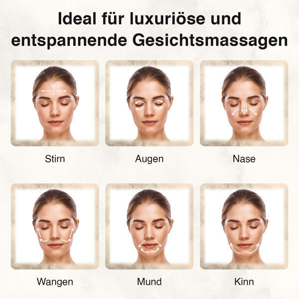 Set aus 2 Doppelkopf-Massageroller und GuaSha, Marmor image number 4