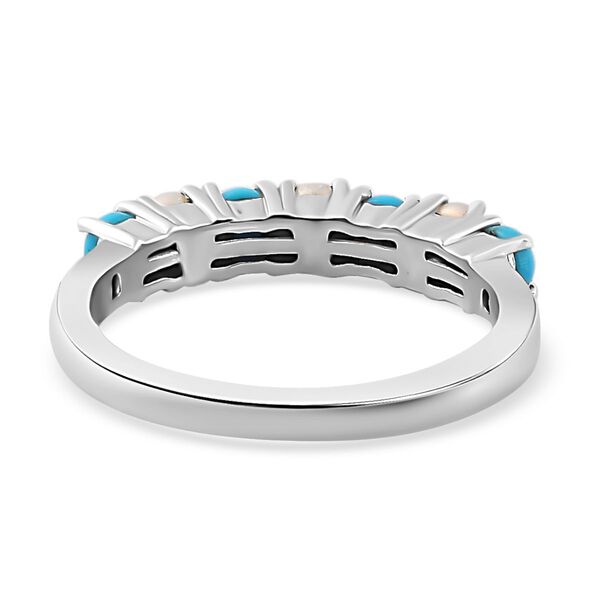 AA Sleeping Beauty Türkis und Süßwasserperlen Ring - 0,71 ct. image number 6