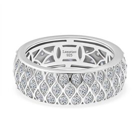 LUXURIANT DIAMOND - Lab Grown Diamant SI-GH SGL zertifiziert Ring 925 Silber rhodiniert (Größe 21.00) ca. 1.00 ct