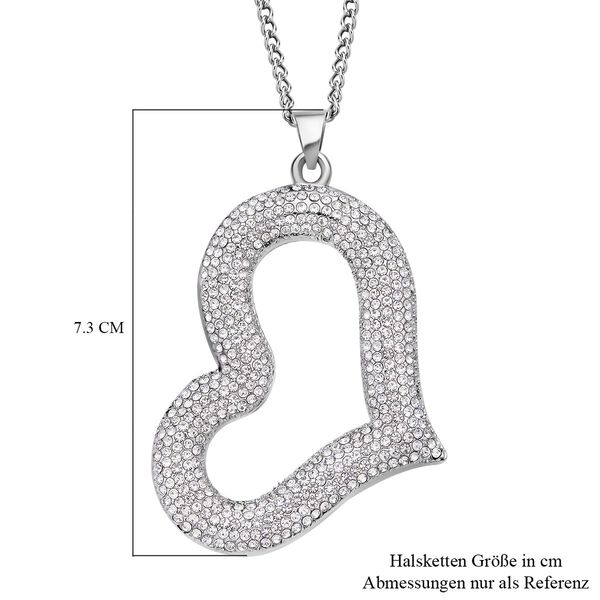 Weißer Kristall-Anhänger mit Kette image number 4