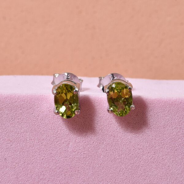 D'Joy Peridot Ohrringe 925 Silber rhodiniert ca. 1.00 ct image number 1