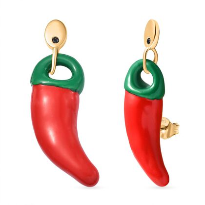 Kanchanaburi Blauer Saphir Ohrringe 925 Silber 750 Gelbgold Vermeil