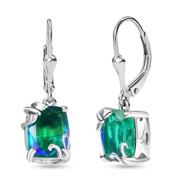 D&rsquo;joy Pfau Quarz Triplette Ohrringe 925 Silber rhodiniert ca. 4.23 ct