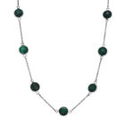 Malachit Halskette ca. 50 cm 316L Edelstahl ca. 22.55 ct