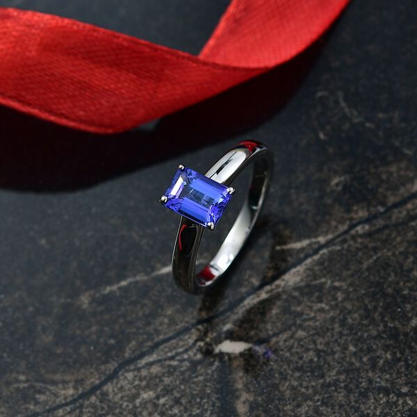 RHAPSODY AAAA Tansanit Ring in 950 Platin - 1,20 ct. image number 1