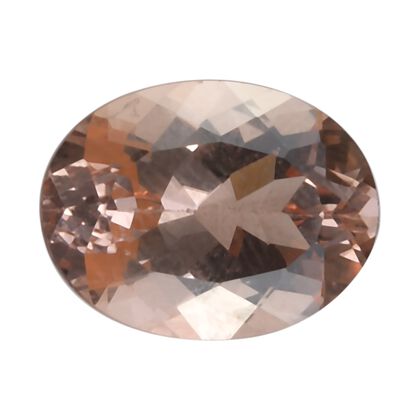 AAAA Marropino Morganit Edeltein, Oval, Facettierter Schliff, zertifiziert und geprüft, 11x9mm, ca. 3.24 ct