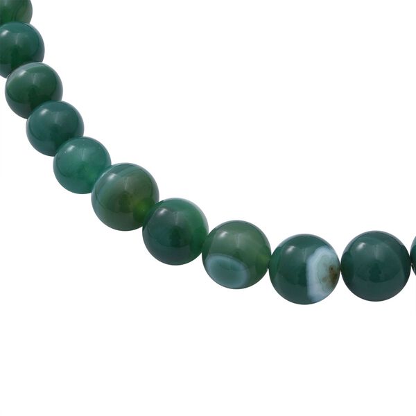 Gr&uuml;ne Achat-Halskette, 50 cm image number 2