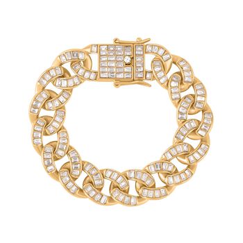 Wei&szlig;es Kristall-Armband ca. 18.5 cm