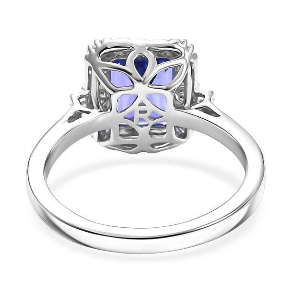 RHAPSODY AAAA Tansanit und Diamant Ring in 950 Platin - 3 ct. image number 4