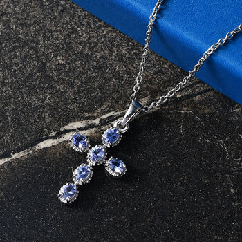 EVER TRUE Tansanit Schmuckset ca. 50 cm ca. 1,10 ct.