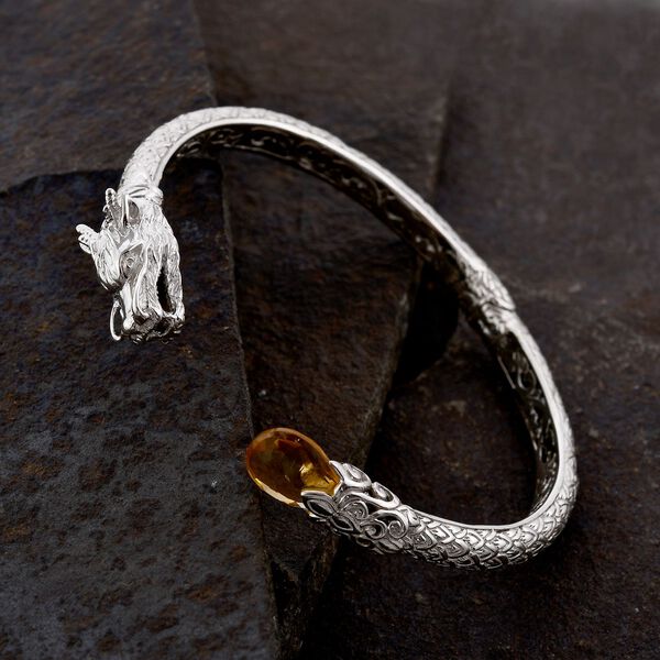 Royal Bali Kollektion- Citrin Armreif, 19cm - 7 ct. image number 2