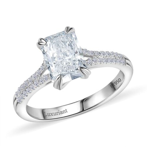 LUXURIANT DIAMOND - Lab Grown Diamant VS-EF IGI zertifiziert Ring 950 Platin (Größe 17.00) (10-15 Werktage Lieferzeit) ca. 2.00 ct image number 3