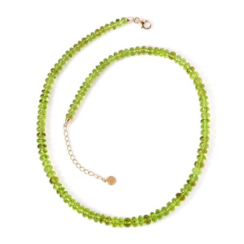 LUXORO zertifiziert und geprüft AAA Peridot Halskette in 585 Gold, 45 cm -150,71 ct. image number 0
