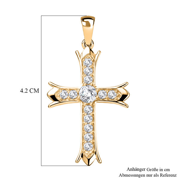 EverTrue Moissanit Anh&auml;nger in Goldton - 1,18 ct. image number 5