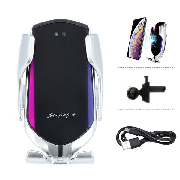 Handyhalterung kabelloses Ladegerät, Silber image number 5