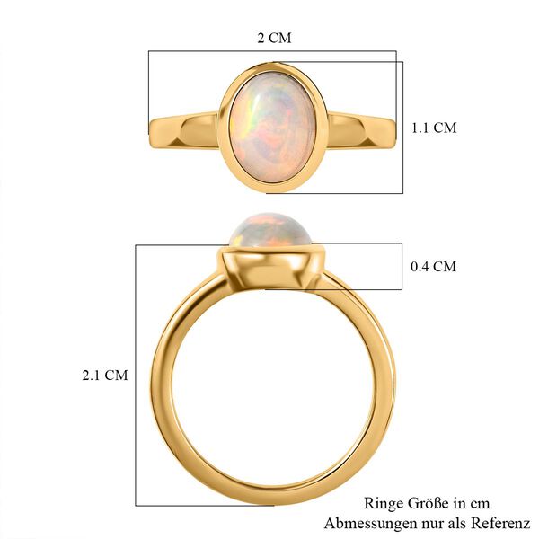 AA natürlicher, äthiopischer Welo Opal-Ring - 1,14 ct. image number 7