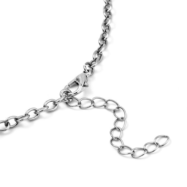 Lapislazuli-Halskette, 45 cm, silberfarben ca. 147,00 ct image number 4