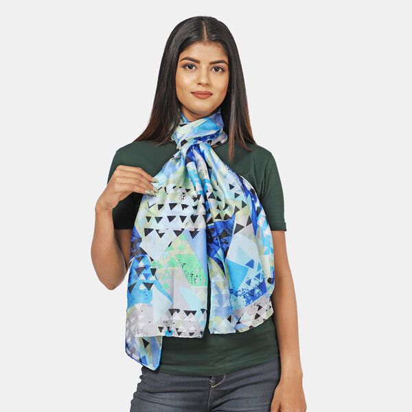 100% natürlicher Satin Seiden Schal image number 3