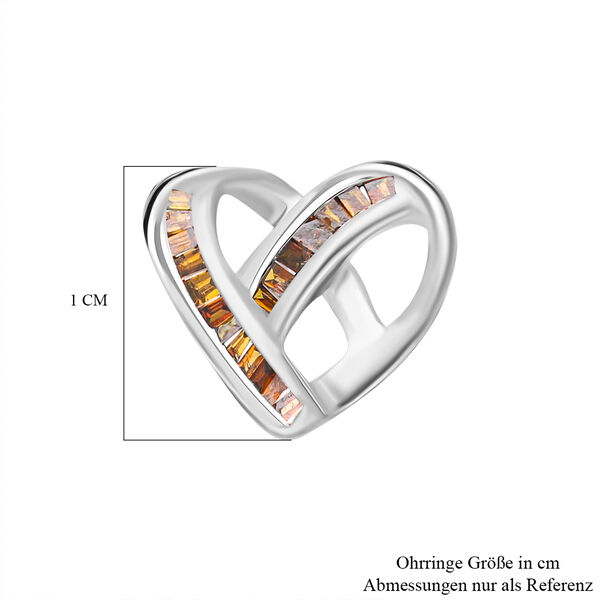 Rote Diamant-Ohrstecker - 0,15 ct. image number 5