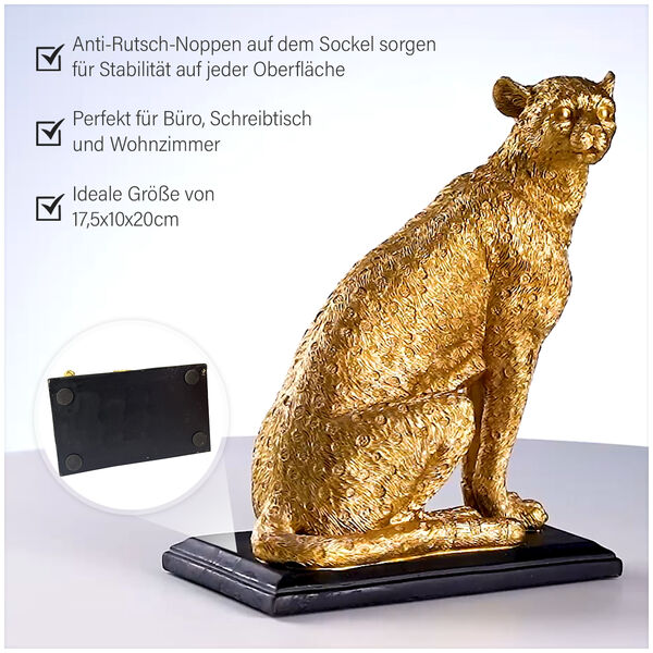 Harz Home Dekor, Leopard image number 6