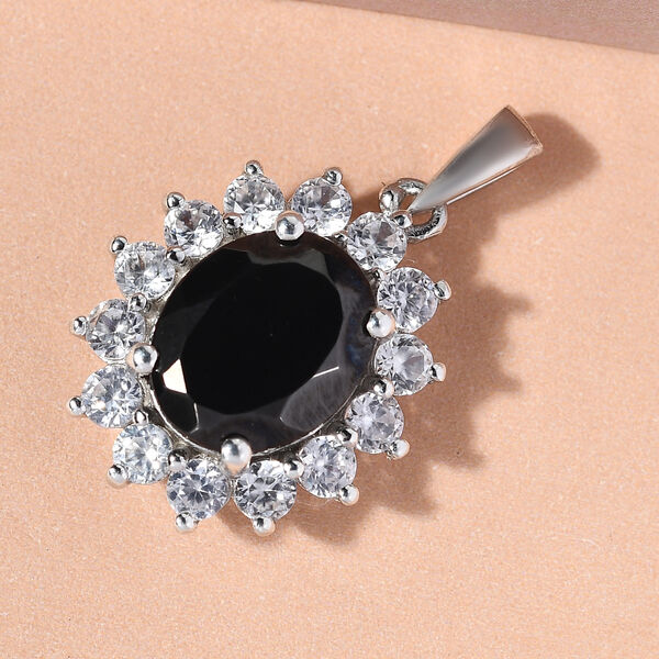 Elite Shungit und Zirkon Anh&auml;nger - 4,31 ct. image number 3