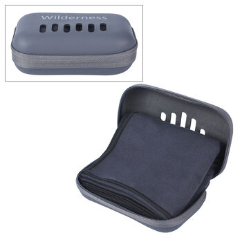 Tragbares und schnelltrocknendes Sporthandtuch, Schwarz