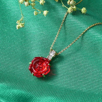 GP Whispers of Murano Kollektion - Kanchanaburi Blauer Saphir Schmuckset ca. 50 cm 925 Silber 750 Gelbgold vermeil 3.96 ct