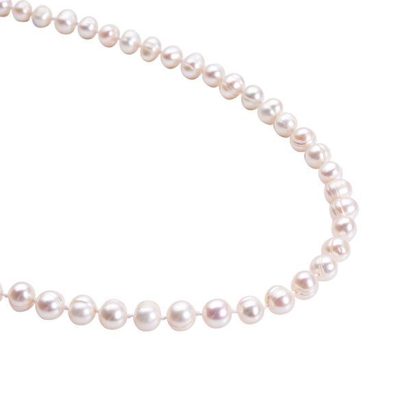 K&ouml;nigin der Edelsteine- wei&szlig;e S&uuml;&szlig;wasserperlen-Halskette image number 3