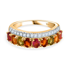 AA Multi-Turmalin und Zirkon Ring - 1,76 ct.