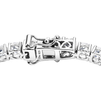 D'Joy Moissanit Armband ca. 20 cm 925 Silber Rhodiniert ca. 11,30 ct.