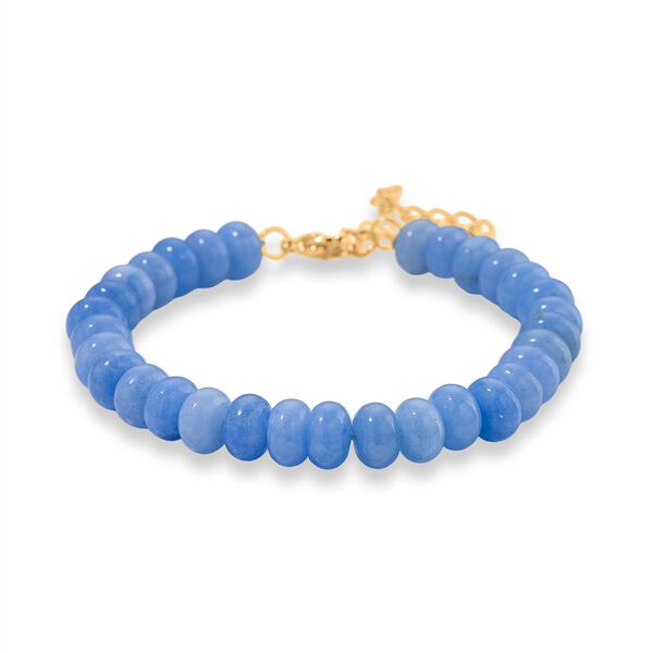 Blaue Quarzit 45+5cm Halskette und 17+5cm Armband image number 8