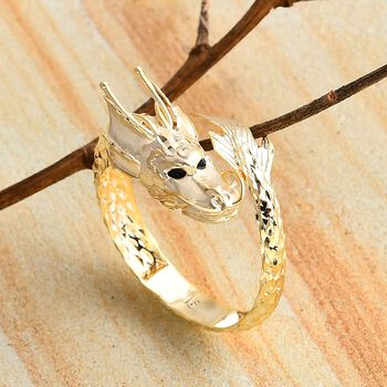 Royal Bali Kollektion- Drachen Ring in 375 Gold