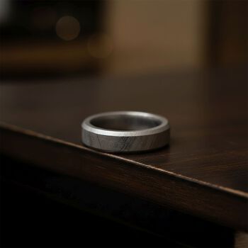 Muonionalusta Meteorit Ring, 18 cm, ca. 35.00 ct (Gr&ouml;&szlig;e 18.00) 35.00 ct