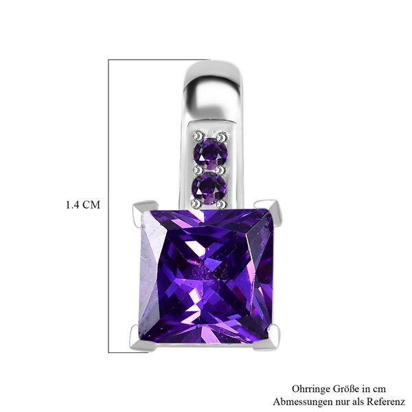 LUSTRO STELLA - Blauer Zirkonia Ohrringe 925 Silber image number 7