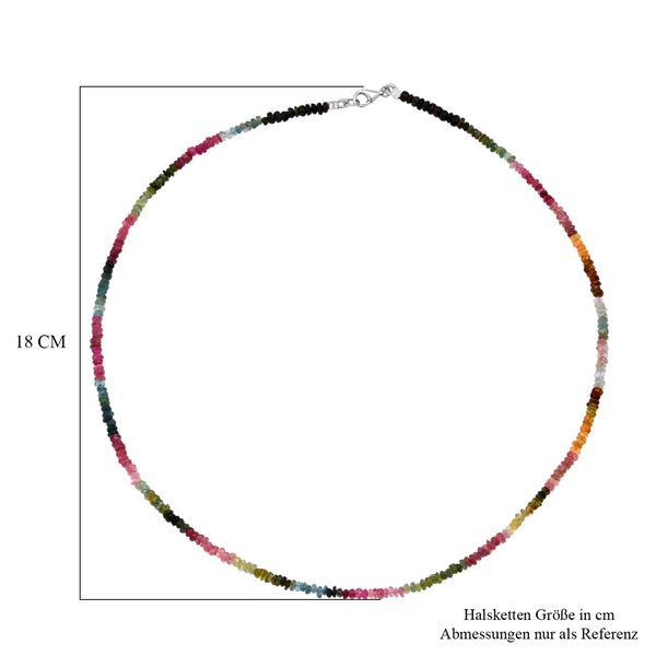 Multi-Turmalin 45cm Halskette - 40 ct. image number 4
