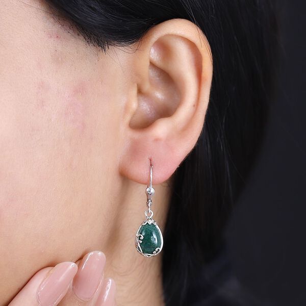 Grüne Aventurin Ohrringe - 5,89 ct. image number 3