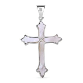 Royal Bali Kollektion- Perlmutt Kreuz Anhänger