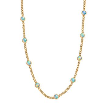 D'Joy AA &auml;thiopische Welo Opal 45+5cm Halskette - 3,11 ct.