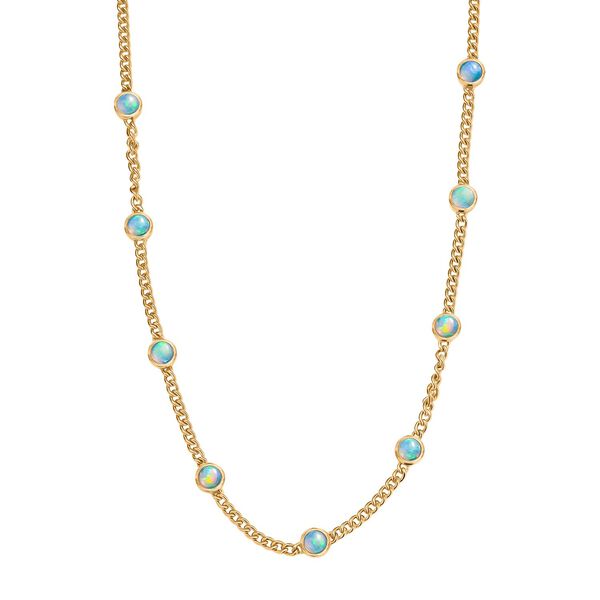 D'Joy AA &auml;thiopische Welo Opal 45+5cm Halskette - 3,11 ct.