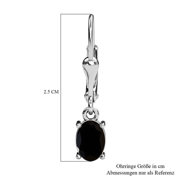 Schwarze Turmalin-Ohrh&auml;nger image number 6