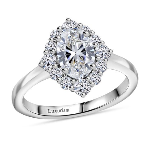 LUXURIANT DIAMOND - Lab Grown Diamant VS Ring 950 Platin (Größe 17.00) (10-15 Werktage Lieferzeit) ca. 1.50 ct image number 3